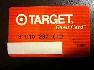 VINTAGE *TARGET CREDIT CARD* RARE, EXPIRED CREDIT CARD. Exp. 1998. - Picture 1 of 1