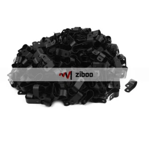 400Pcs Nylon R Type 10.4mmCable Cord Wire Clamp Clip Fastener Black24x10x12.5✦Kd - Picture 1 of 4