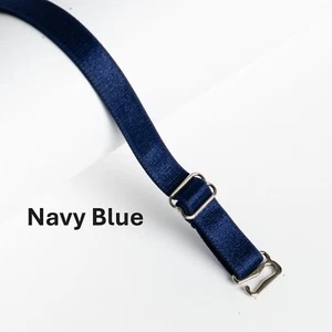 CORREAS SUJETADOR REPUESTO AZUL MARINO - AJUSTABLES - 1CM ANCHO - 2 PARES - Imagen 1 de 3