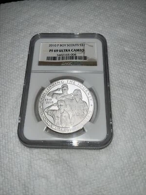 2010 P Boy Scouts $1 PF69 ULTRA CAMEO NGC Certified - Image 1 of 4
