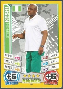 TOPPS MATCH ATTAX  BRAZIL 2014 WORLD CUP- #297-NIGERIA-STEPHEN KESHI - Picture 1 of 1