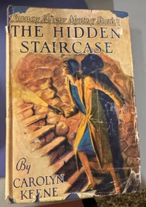 The Hidden Staircase w/dustjacket Nancy Drew Mystery Book (1930) Classic - Foto 1 di 7