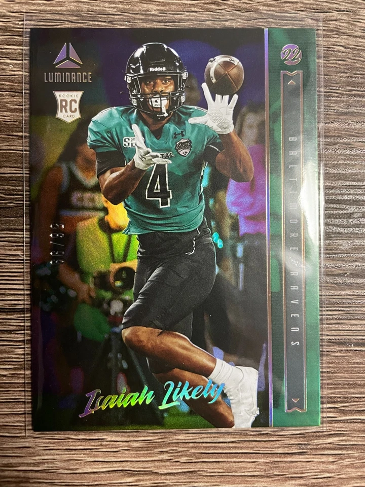 ISAIAH LIKELY 2022 Panini Luminance Vertical Rookies Green #56/99 - Image 1 of 1