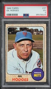 1968 Topps Gil Hodges #27 PSA 3 - Picture 1 of 2