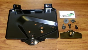 Battery Tray 7pc Kit w/ Hold down Clamp + correct screws 67-69 Camaro Firebird  - Picture 1 of 5
