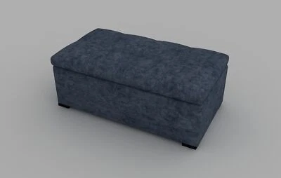 Sitztruhe mit Stauraum Aufbewahrungsbox Sitzbank Truhenbank Truhe Blau 5644 - Bild 1 von 4