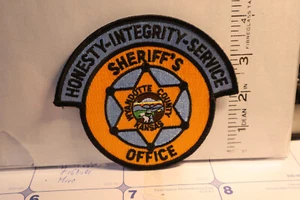 police patch WYANDOTTE COUNTY SHERIFF KANSAS ORANGE - Bild 1 von 1