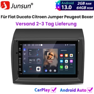 Carplay Android 13 2+64GB Autoradio Für Fiat Ducato Citroen Jumper Peugeot Boxer - Bild 1 von 14