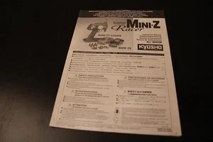 Vintage Kyosho Mini-Z Audi TT Coupe Build Manual - Picture 1 of 1