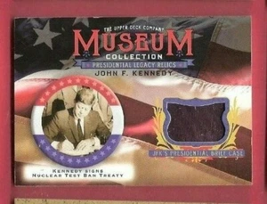 JOHN F KENNEDY JFK Brief Case RELIC CARD 2019 GOODWIN MUSEUM PRESIDENT TREATY - Picture 1 of 2