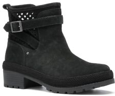 Muck Boot Womens Ankle Boots Liberty perforated Leather Zip black UK Size 3.5