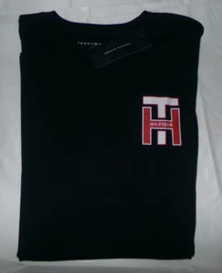NWT MENS TOMMY HILFIGER S/S T-SHIRT~NAVY / H LOGO~SZ LRG - Picture 1 of 1