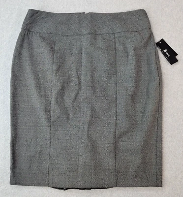 Saia lápis B Wear Byer California cinza com zíper nas costas feminina tamanho 11 nova com etiquetas - Imagem 1 de 4