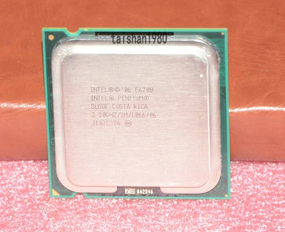 INTEL Pentium Dual Core E6700 CPU 3.2GHz 2MB/1066Mhz LGA775 SLGUF - Image 1 of 3