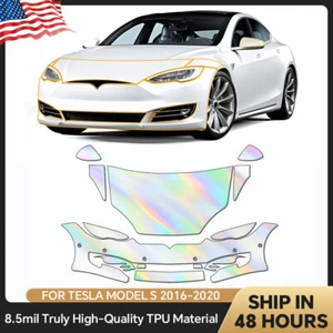 For Tesla Model S 2016-2020 Precut Paint Protection Film Clear Bra PPF TPU - Picture 1 of 22