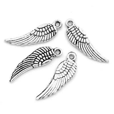 Lot 10 Pendentif Aile D'ange couleur argente, Pendant, Cretion collier, bijoux - Photo 1/3