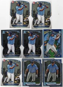 Xavier Isaac 2023 Bowman 1st Prospect #BP-145 Tampa Bay Rays Rookie RC Lot Of 8 - Picture 1 of 1