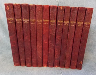 Shakespeare's Works  Set of 12 1897 Funk & Wagnells Hardcovers - Image 1 of 4