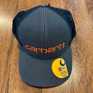 Cappello camionista Carhartt in tela e rete misura regolabile - nuovo con etichette stile robusto - Foto 1 di 4