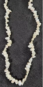 Mother Of Pearl Natural Healing Chakra Crystal Gemstone 36 Inch Necklace - Picture 1 of 2