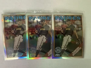Lote de 3 tarjetas 2023 Topps Chrome Refractor 35 aniversario Xander Bogaerts - Imagen 1 de 1