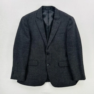 Blazer Awearness Kenneth Cole Para Hombres 42 Corto Gris Lana Calce Ajustado Abrigo Deportivo Chaqueta Foto 1 de 4