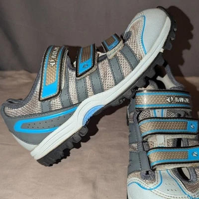 Туфли женские Pearl Izumi США 8 для велоспорта дрифта ЕС 39 синие серые 5788 с шипами - Изображение 1 из 4