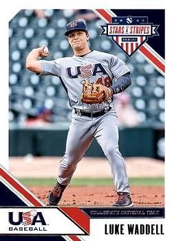 Luke Waddell 2020 Panini USA Baseball Stars & Stripes - #25 - Image 1 of 2