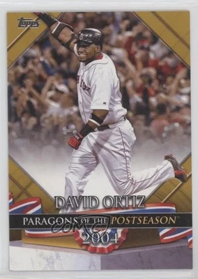 2022 Topps Update Paragons of the Postseason Gold /75 David Ortiz #PP-2 HOF - Image 1 of 2