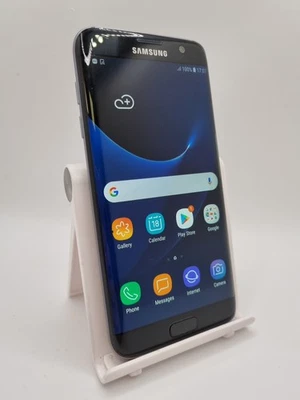 Samsung Galaxy S7 Edge Black Unlocked 32GB 5.5" 12MP Android Smartphone #S03 - Image 1 of 4