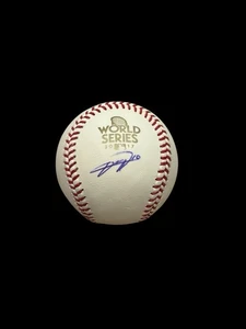 Yuli Gurriel Signed Yulieski 2017 World Series Baseball Schwartz Sports COA - Picture 1 of 4