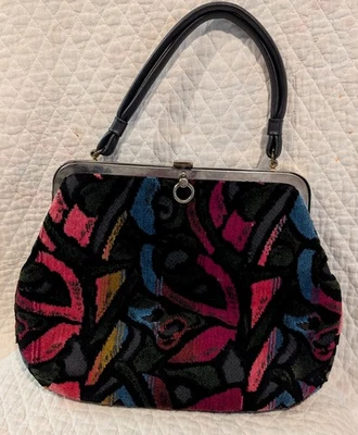 Винтажный 1960-х CARA ковер сумка сумочка сделано в США - Изображение 1 из 4