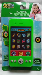 Nuevo mundo novedad niños juguete de aprendizaje jugar teléfono celular 4,5 x 2,25 pulgadas  color verde - Imagen 1 de 2