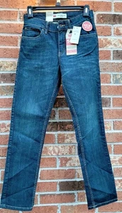 Levi's 502 Regular Taper Stretch Jeans Blue Boys Size 12 - Picture 1 of 5