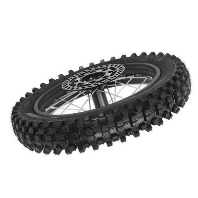 Rear Wheel Tire And Rim 420 41T Sprocket Metal Rubber 14 Inch Rear Wheel Rim - Image 1 of 4