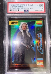 2024 Star Wars Cards Topps Chrome Ahsoka Tano Green 69/99 PSA 9 Mint Slab - Picture 1 of 24