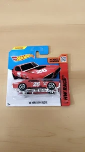 2013 HOT WHEELS "SHORT CARD"  '68 MERCURY COUGAR 170/250 HW RACE Red S53 - Bild 1 von 2