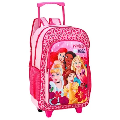 Disney Prinzessin Pink Rollen Trolley Rucksack Koffer Handgepäck Reisetasche - Bild 1 von 4