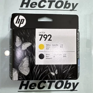 HP 792 CN702A Yellow/Black Printhead Designjet L26500 L28500 210 260 280 Sep 21 - Picture 1 of 7
