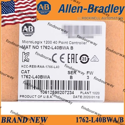 Factory Sealed NEW PLC 1762-L40BWA/B MicroLogix 1200 40 Point Controller - Image 1 of 4