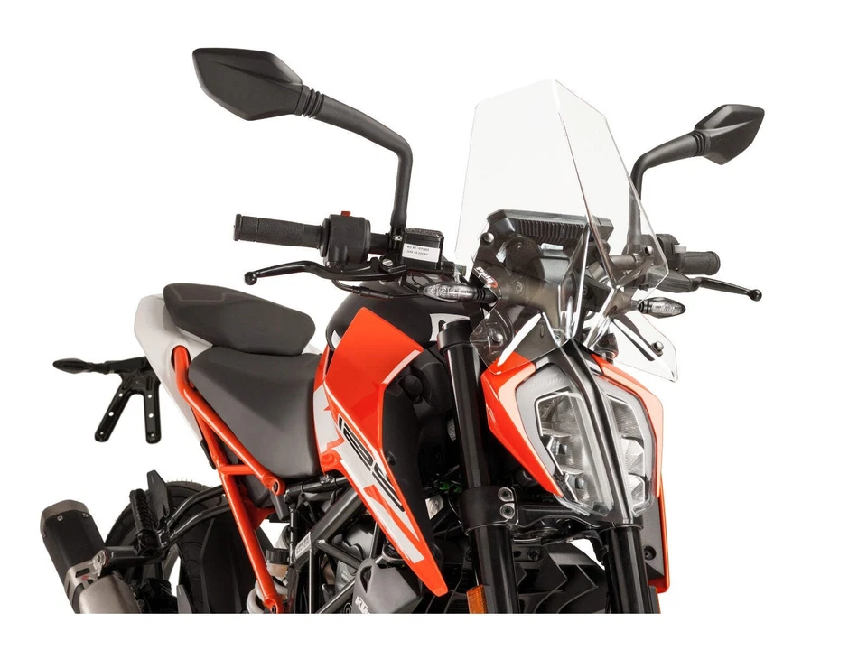 Puig Nueva Generación Pantalla Deportiva Parabrisas Luz Humo para KTM 125 Duke (17-23) Foto 1 de 4