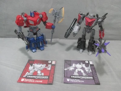 Transformers OPTIMUS PRIME & MEGATRON Complete Gamer Edition Lot - Image 1 of 4