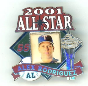 2001 Alex Rodriguez MLB All-Star Game Player Pin Seattle Texas Rangers A-Rod PDI - Picture 1 of 1
