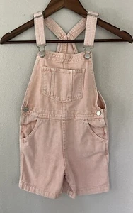 H&M Denim Jean Shortalls Overalls Girls Size 7 - Picture 1 of 4