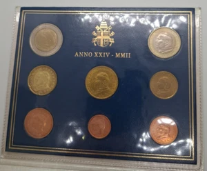 Vaticano - Juego de monedas de euro 2002, de 1c-2e, oficial - Imagen 1 de 3
