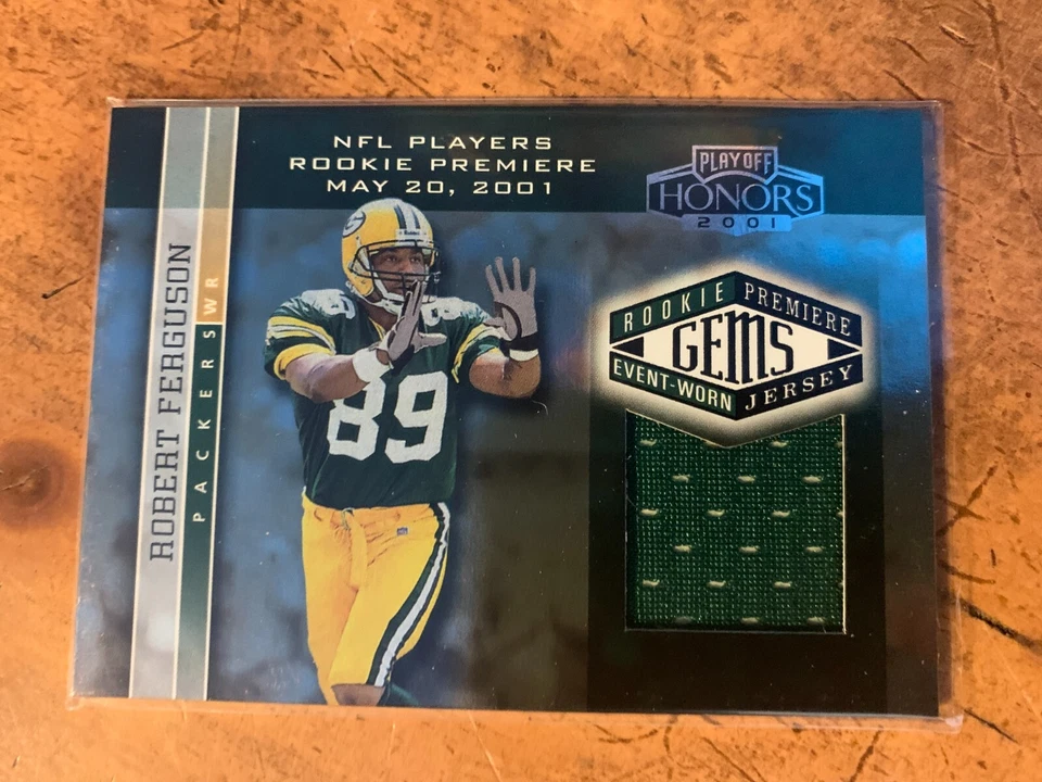 2001 Playoff Honors #207 Robert Ferguson JERSEY RC /725 - Image 1 of 2