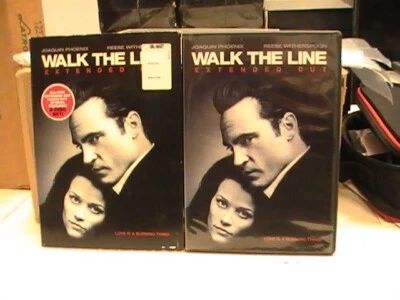 Walk the Line 2 DVD 2007 Extended Cut Slip Joaquin Phoenix Johnny Cash Man Black - Image 1 of 4