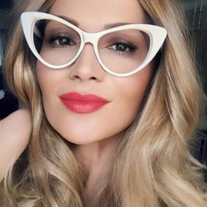 Monturas de anteojos transparentes WaYf para mujer grandes ojos de gato Nikita Rockabilly KITY 1377 - Imagen 1 de 8