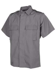 TRU SPEC 1002 KURZÄRMLIGES TAKTISCHES HEMD POLY BAUMWOLLE GRAU BDU GRÖSSE LARGE - Bild 1 von 2
