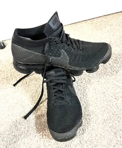 Nike Air Vapormax Flyknit Triple Black Size Uk 5 - Picture 1 of 6